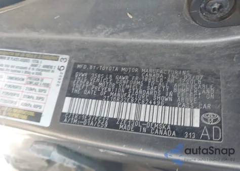 2007 Toyota Corolla S из США, поврежденный, VIN 2T1BR32E87C824496